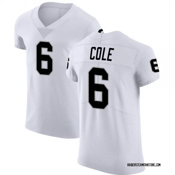 Men's AJ Cole Las Vegas Raiders Elite White Vapor Untouchable Jersey