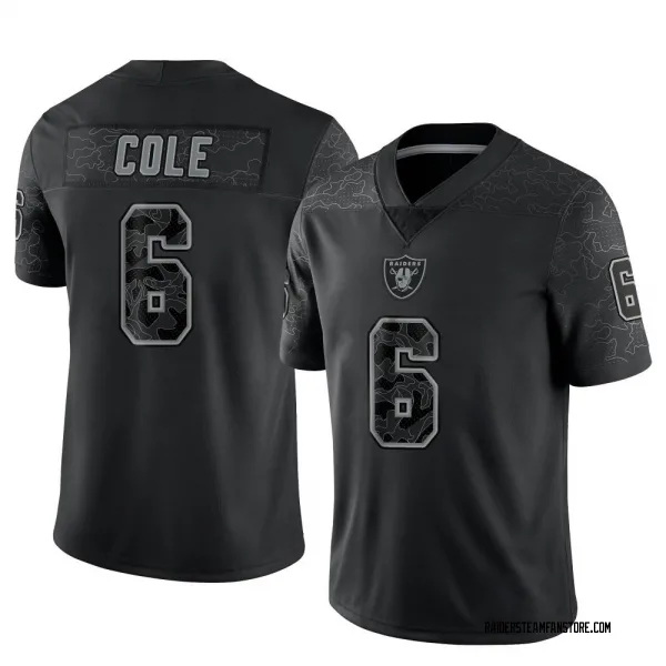 Men's AJ Cole Las Vegas Raiders Limited Black Reflective Jersey