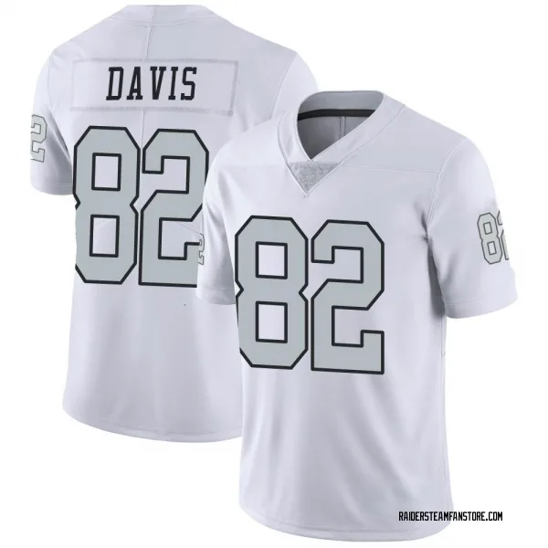 Men's Al Davis Las Vegas Raiders Limited White Color Rush Jersey