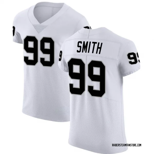 Men's Aldon Smith Las Vegas Raiders Elite White Vapor Untouchable Jersey