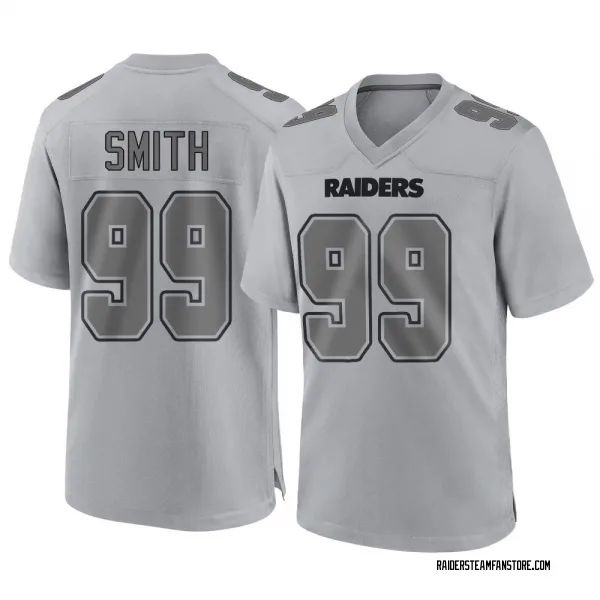 Men's Aldon Smith Las Vegas Raiders Game Gray Atmosphere Fashion Jersey