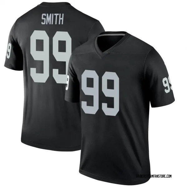 Men's Aldon Smith Las Vegas Raiders Legend Black Jersey