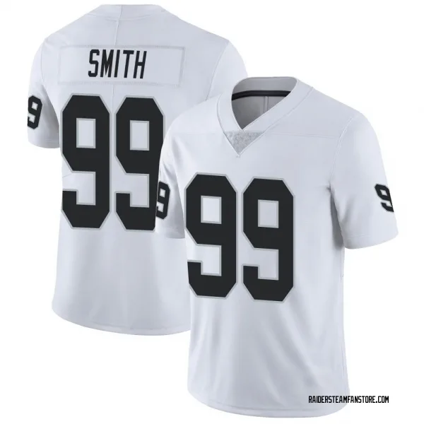 Men's Aldon Smith Las Vegas Raiders Limited White Vapor Untouchable Jersey