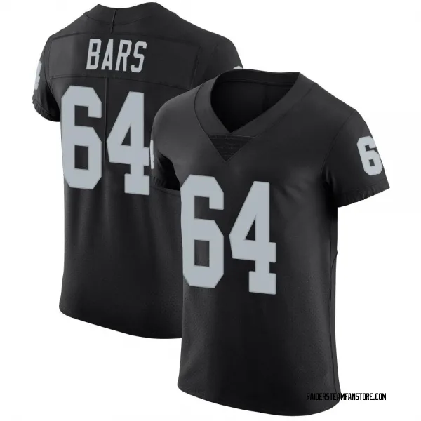 Men's Alex Bars Las Vegas Raiders Elite Black Team Color Vapor Untouchable Jersey