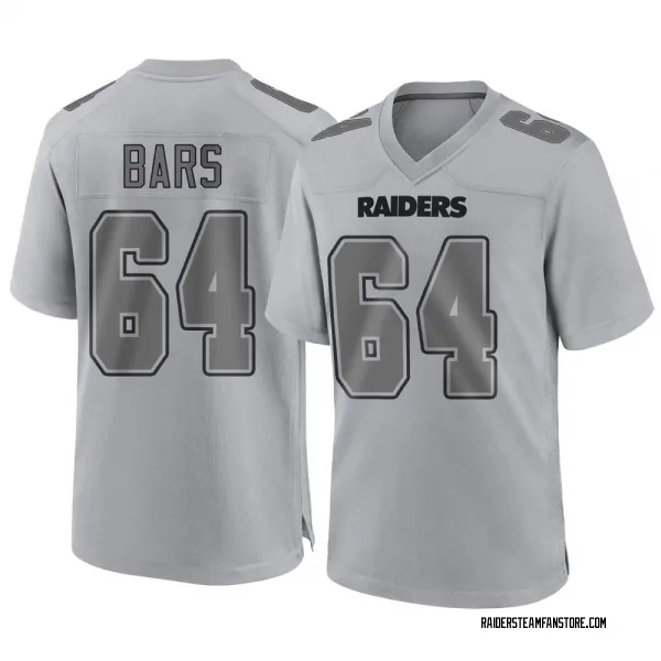 Men's Alex Bars Las Vegas Raiders Game Gray Atmosphere Fashion Jersey