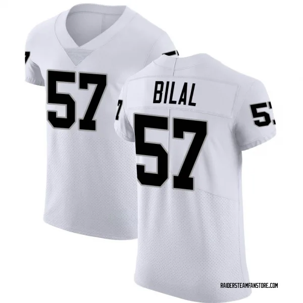 Men's Asmar Bilal Las Vegas Raiders Elite White Vapor Untouchable Jersey