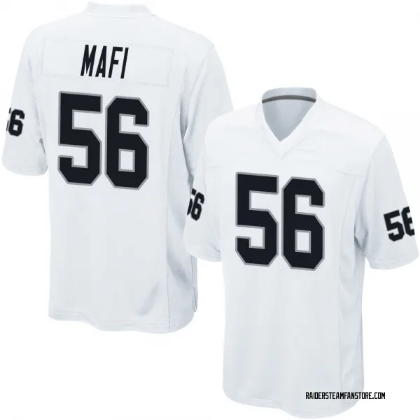 Men's Atonio Mafi Las Vegas Raiders Game White Jersey
