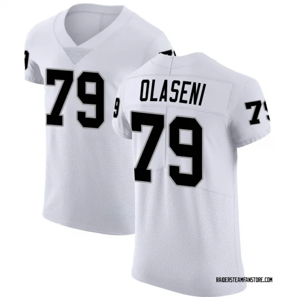 Men's Bamidele Olaseni Las Vegas Raiders Elite White Vapor Untouchable Jersey