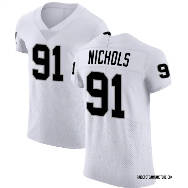 Men's Bilal Nichols Las Vegas Raiders Elite White Vapor Untouchable Jersey