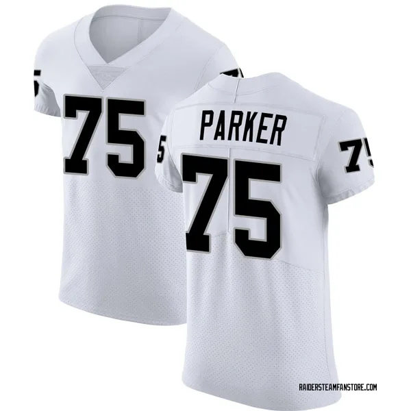 Men's Brandon Parker Las Vegas Raiders Elite White Vapor Untouchable Jersey