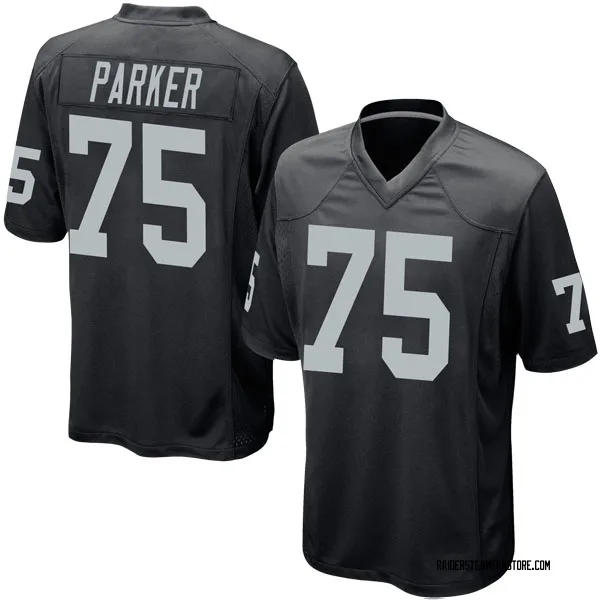 Men's Brandon Parker Las Vegas Raiders Game Black Team Color Jersey