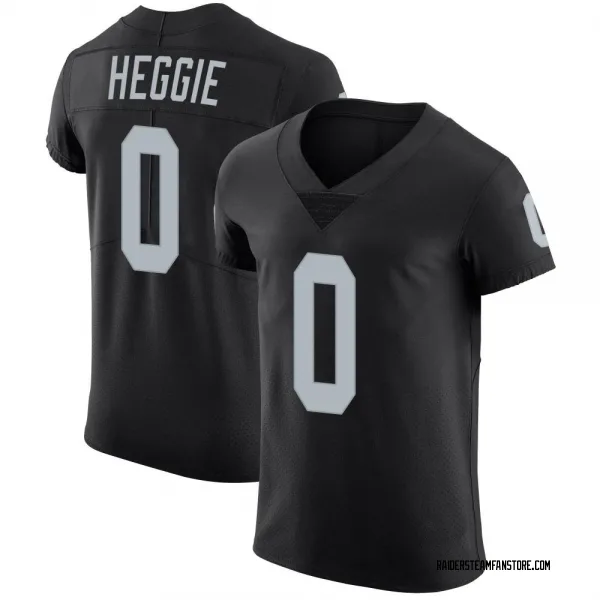 Men's Brett Heggie Las Vegas Raiders Elite Black Team Color Vapor Untouchable Jersey