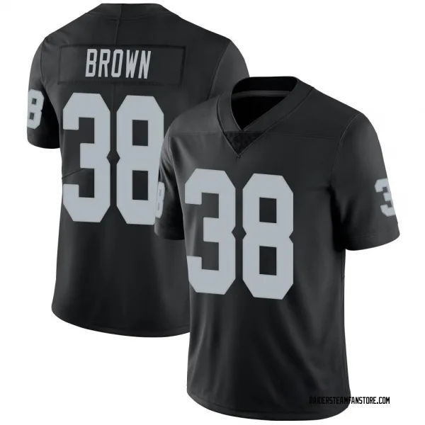 Men's Brittain Brown Las Vegas Raiders Limited Black Team Color Vapor Untouchable Jersey