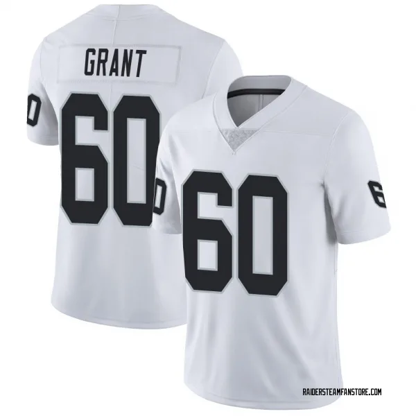 Men's Charles Grant Las Vegas Raiders Limited White Vapor Untouchable Jersey