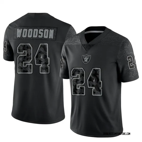 Men's Charles Woodson Las Vegas Raiders Limited Black Reflective Jersey