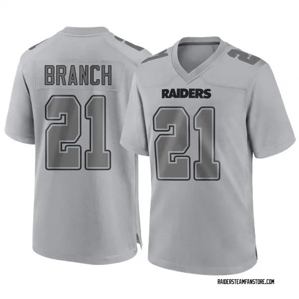 Men's Cliff Branch Las Vegas Raiders Game Gray Atmosphere Fashion Jersey