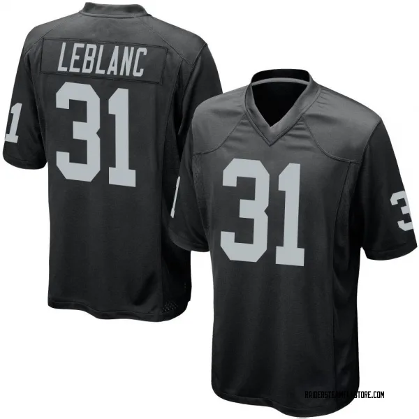 Men's Cre'Von LeBlanc Las Vegas Raiders Game Black Team Color Jersey