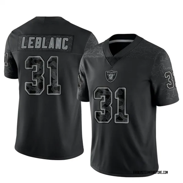 Men's Cre'Von LeBlanc Las Vegas Raiders Limited Black Reflective Jersey