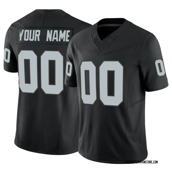 Men's Custom Las Vegas Raiders Limited Black Vapor F.U.S.E. Jersey