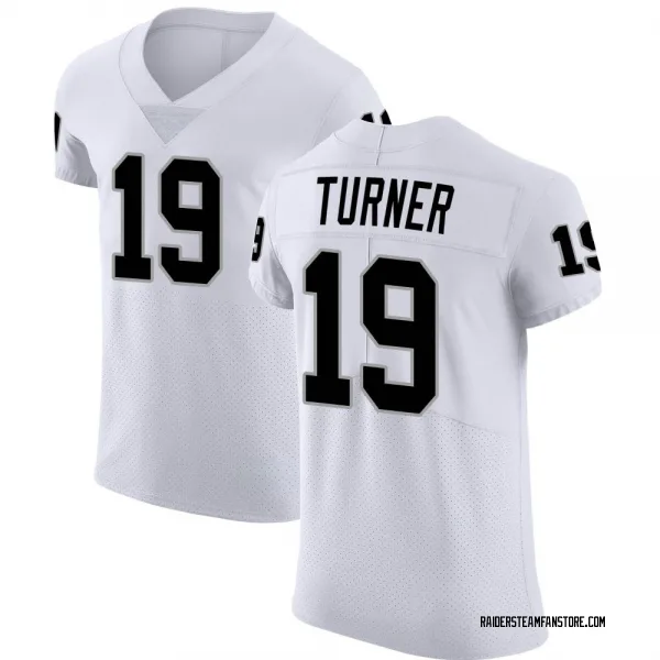 Men's DJ Turner Las Vegas Raiders Elite White Vapor Untouchable Jersey