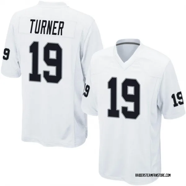 Men's DJ Turner Las Vegas Raiders Game White Jersey