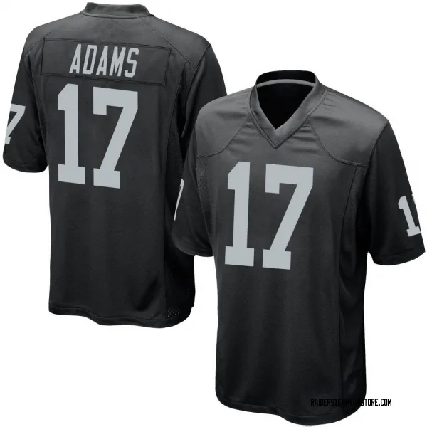 Men's Davante Adams Las Vegas Raiders Game Black Team Color Jersey