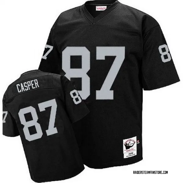 Men's Dave Casper Las Vegas Raiders Authentic Black Throwback Jersey