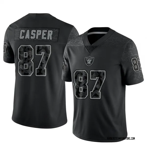 Men's Dave Casper Las Vegas Raiders Limited Black Reflective Jersey