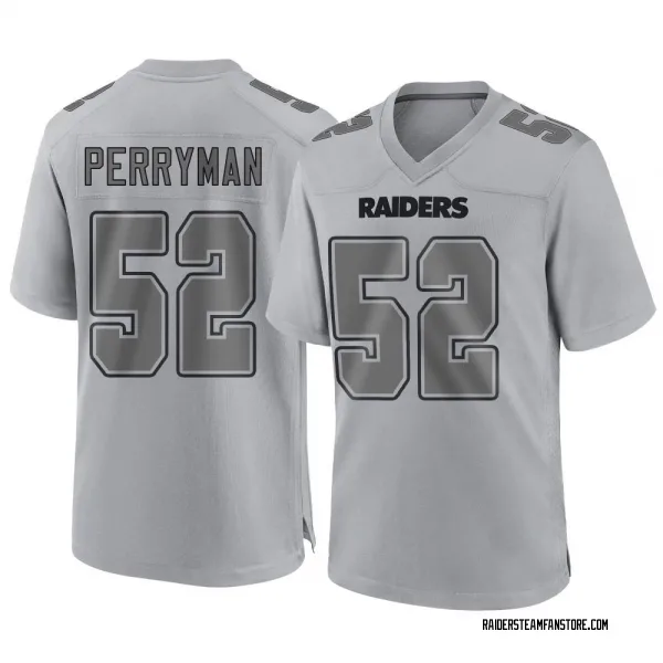 Men's Denzel Perryman Las Vegas Raiders Game Gray Atmosphere Fashion Jersey
