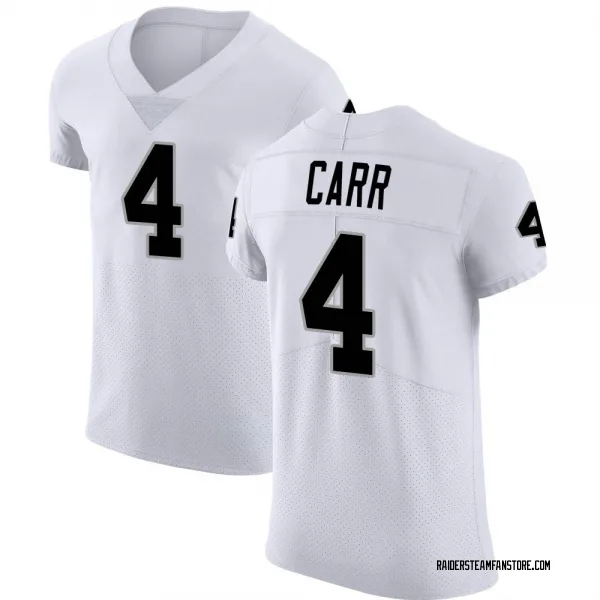 Men's Derek Carr Las Vegas Raiders Elite White Vapor Untouchable Jersey