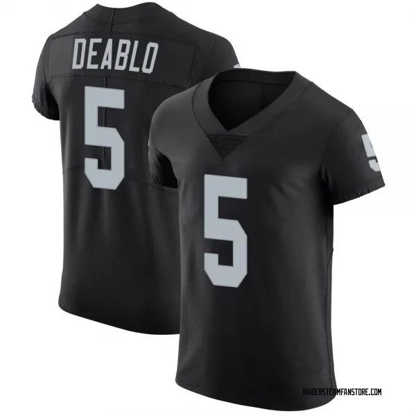 Men's Divine Deablo Las Vegas Raiders Elite Black Team Color Vapor Untouchable Jersey