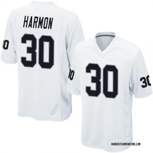Men's Duron Harmon Las Vegas Raiders Game White Jersey