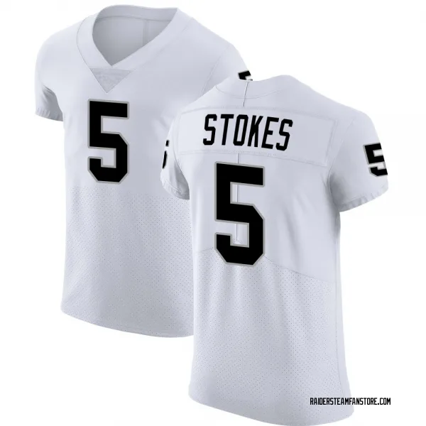 Men's Eric Stokes Las Vegas Raiders Elite White Vapor Untouchable Jersey