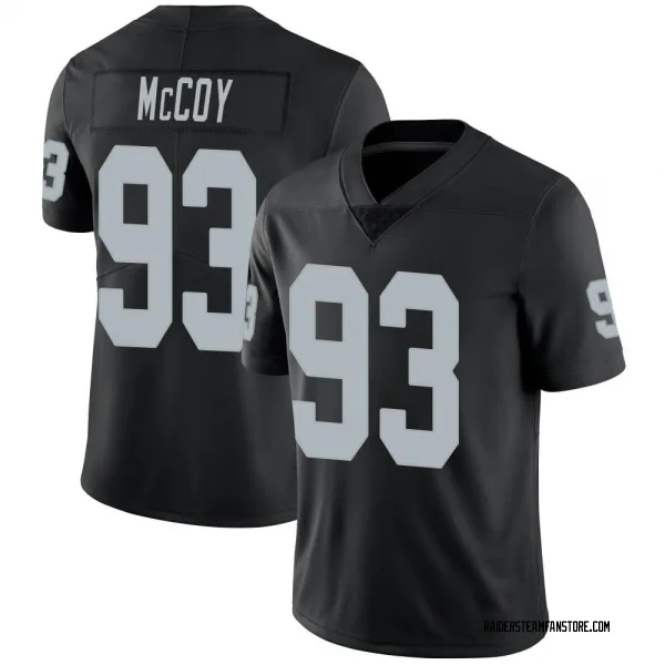 Men's Gerald McCoy Las Vegas Raiders Limited Black Team Color Vapor Untouchable Jersey