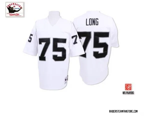 Men's Howie Long Las Vegas Raiders Authentic White Throwback Jersey