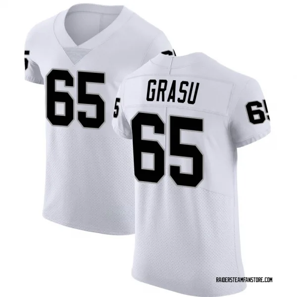 Men's Hroniss Grasu Las Vegas Raiders Elite White Vapor Untouchable Jersey
