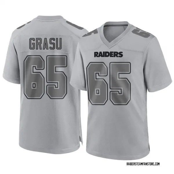 Men's Hroniss Grasu Las Vegas Raiders Game Gray Atmosphere Fashion Jersey