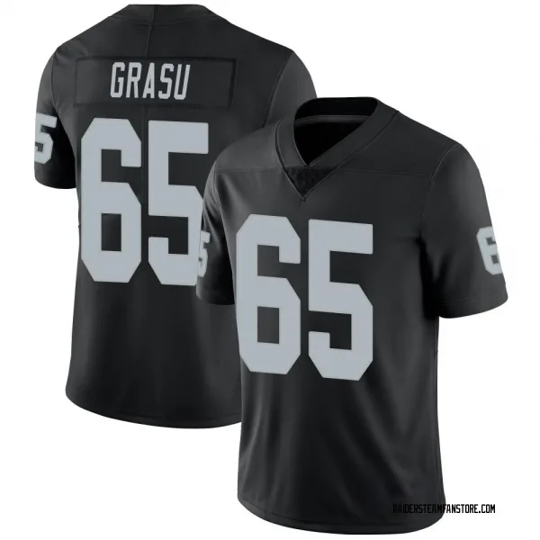 Men's Hroniss Grasu Las Vegas Raiders Limited Black Team Color Vapor Untouchable Jersey