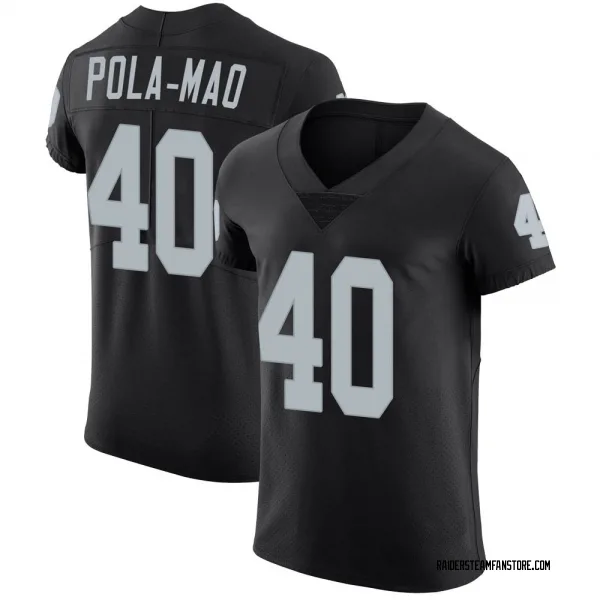 Men's Isaiah Pola-Mao Las Vegas Raiders Elite Black Team Color Vapor Untouchable Jersey