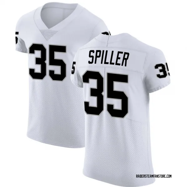 Men's Isaiah Spiller Las Vegas Raiders Elite White Vapor Untouchable Jersey