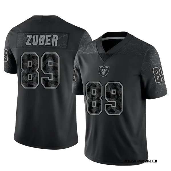 Men's Isaiah Zuber Las Vegas Raiders Limited Black Reflective Jersey