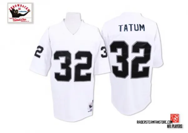 Men's Jack Tatum Las Vegas Raiders Authentic White Throwback Jersey