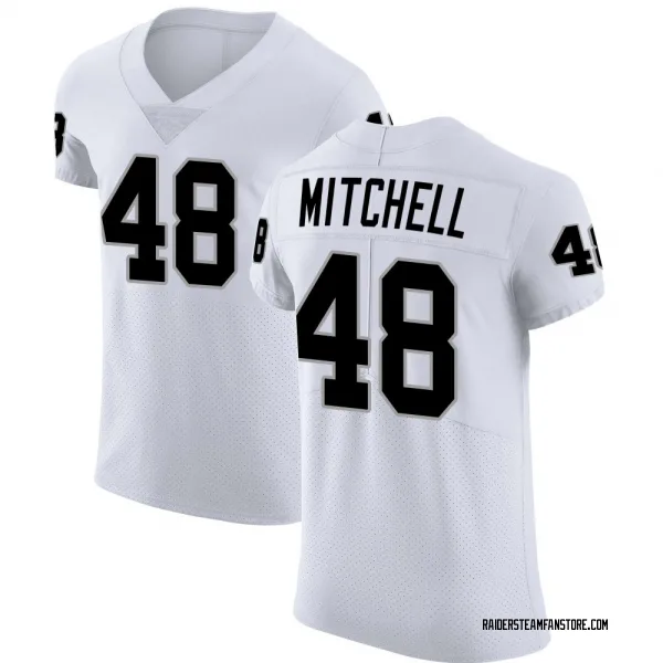 Men's Jackson Mitchell Las Vegas Raiders Elite White Vapor Untouchable Jersey