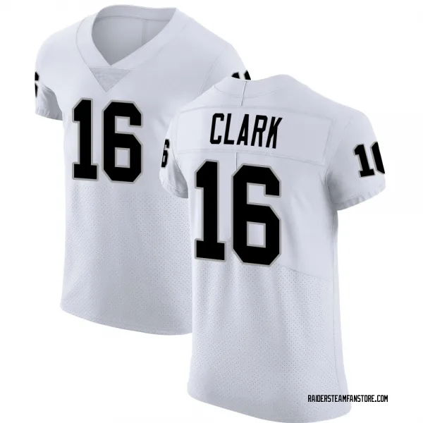 Men's Jacob Clark Las Vegas Raiders Elite White Vapor Untouchable Jersey