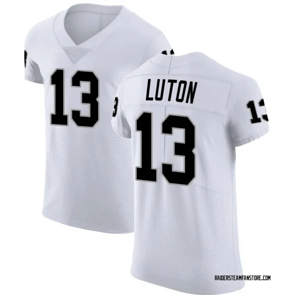 Men's Jake Luton Las Vegas Raiders Elite White Vapor Untouchable Jersey