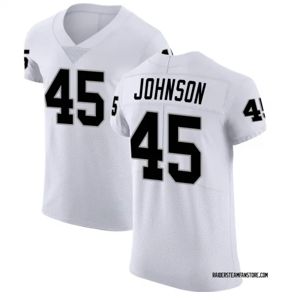 Men's Jakob Johnson Las Vegas Raiders Elite White Vapor Untouchable Jersey