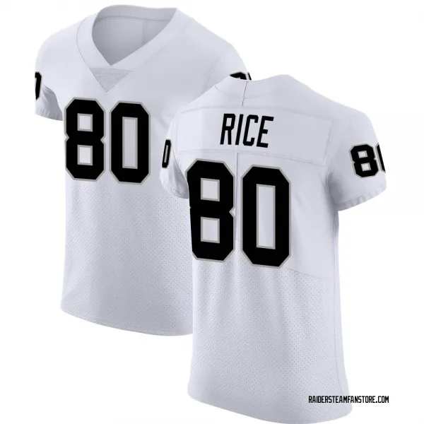 Men's Jerry Rice Las Vegas Raiders Elite White Vapor Untouchable Jersey