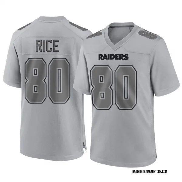 Men's Jerry Rice Las Vegas Raiders Game Gray Atmosphere Fashion Jersey