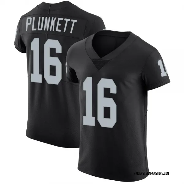 Men's Jim Plunkett Las Vegas Raiders Elite Black Team Color Vapor Untouchable Jersey