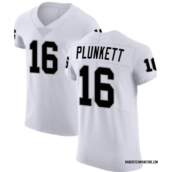 Men's Jim Plunkett Las Vegas Raiders Elite White Vapor Untouchable Jersey